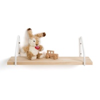 Этажерка Настенная из дерева и металла Д50 см Vinto единый размер белый LA REDOUTE INTERIEURS  фото, kupilegko.ru